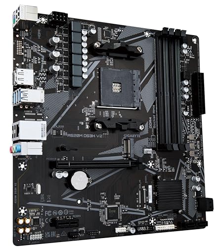 GIGABYTE A520M DS3H V2 Scheda Madre AM4 DDR4 Micro-ATX