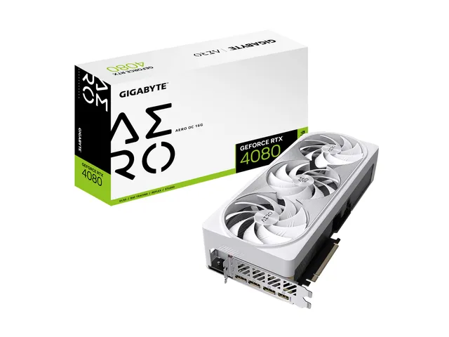 GIGABYTE RTX 4080 AERO OC 16G Scheda Video 16GB GDDR6X bianca