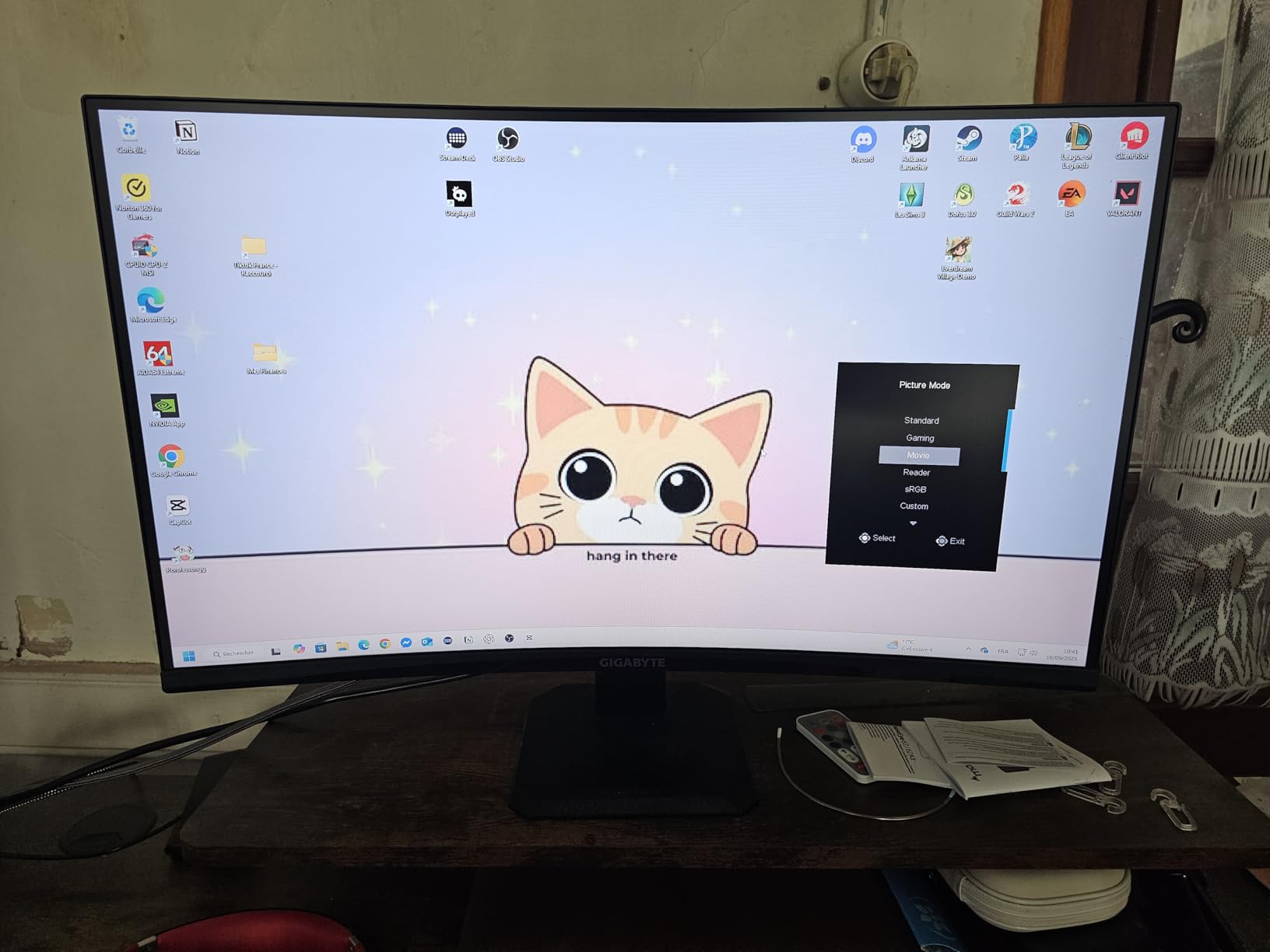 Gigabyte GS27FC Monitor Curvo 27" 180Hz 1ms