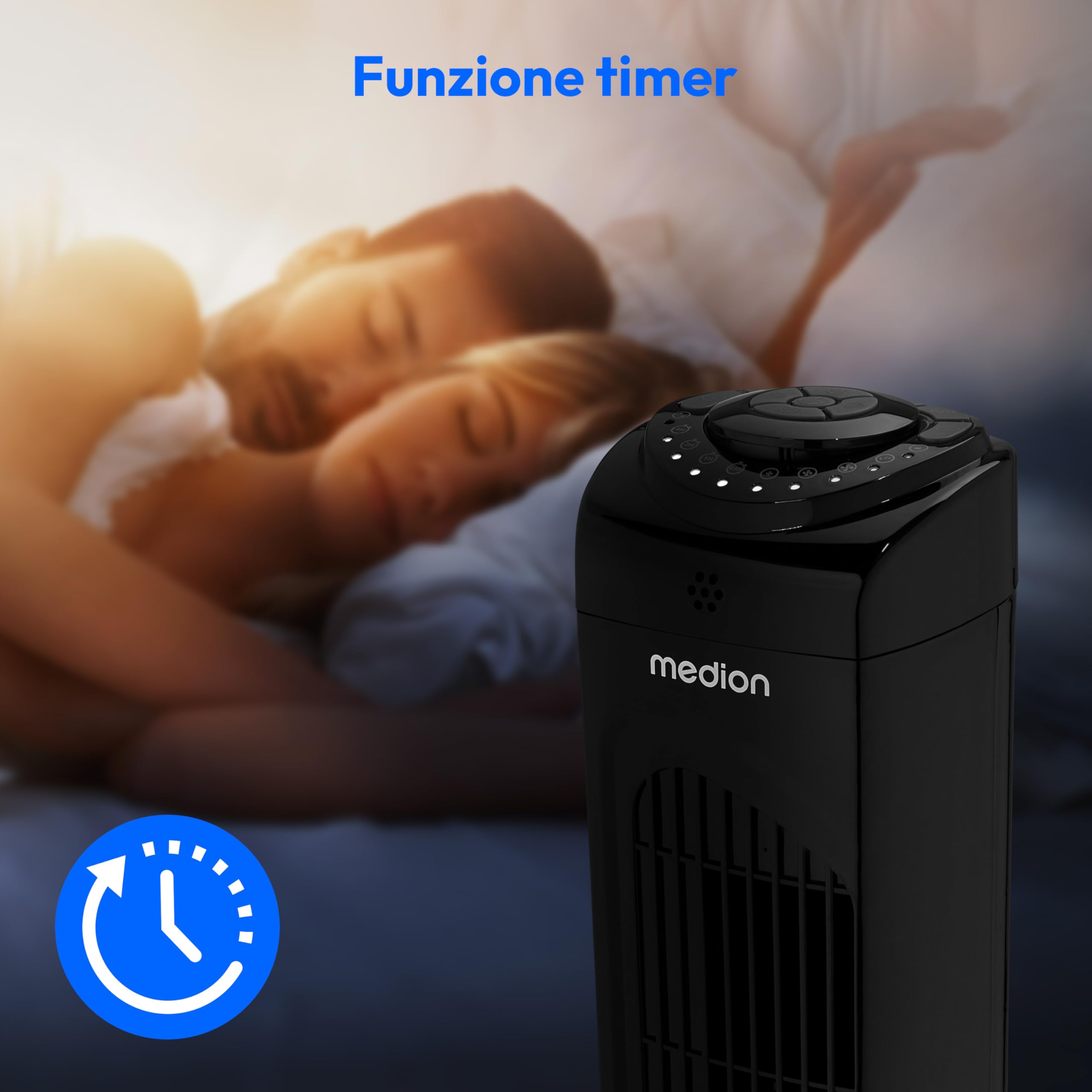 MEDION E11 TF MD12067 ventilatore a torre nero 45W