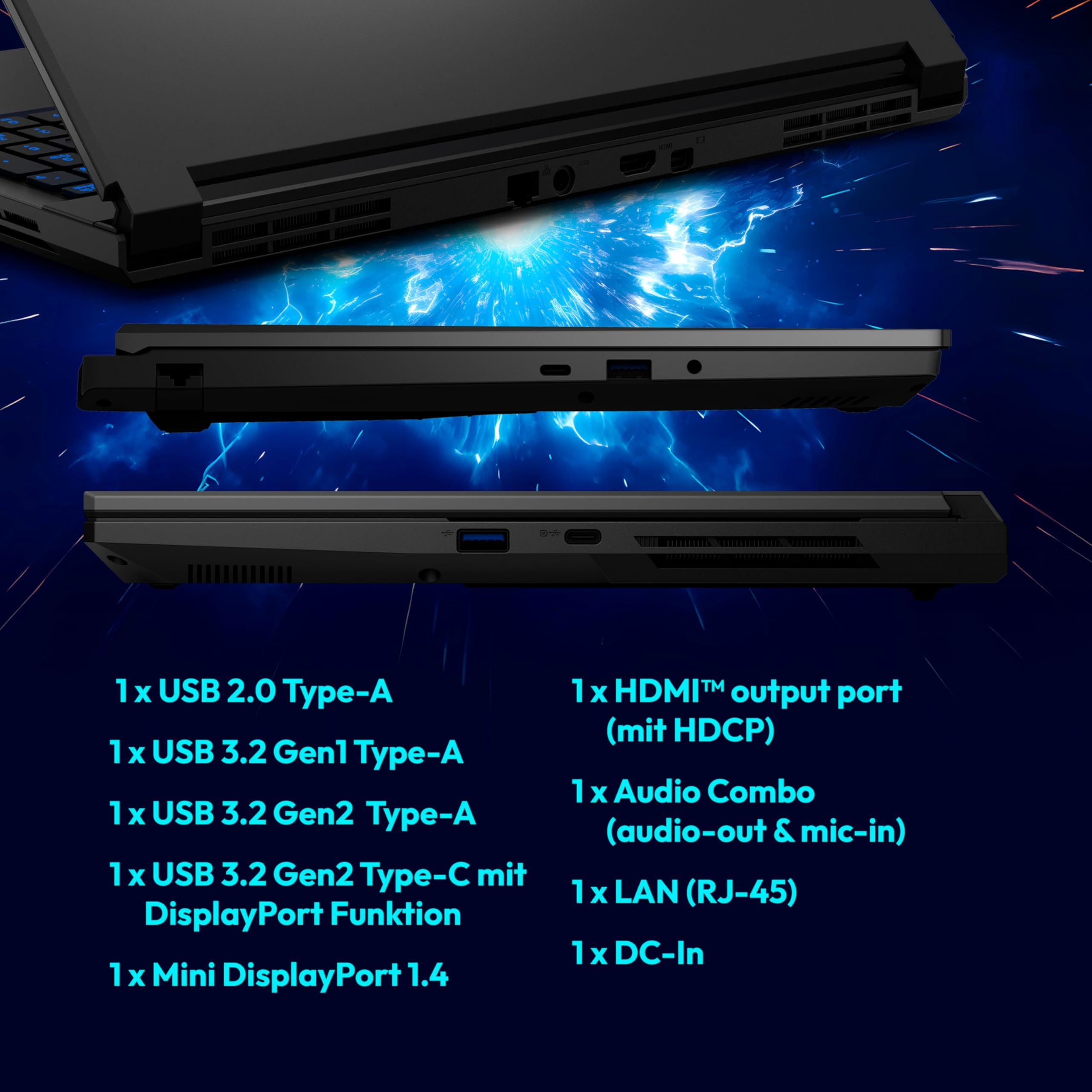 ERAZER Defender 17 P1 Notebook Gaming 17,3" RTX 5060