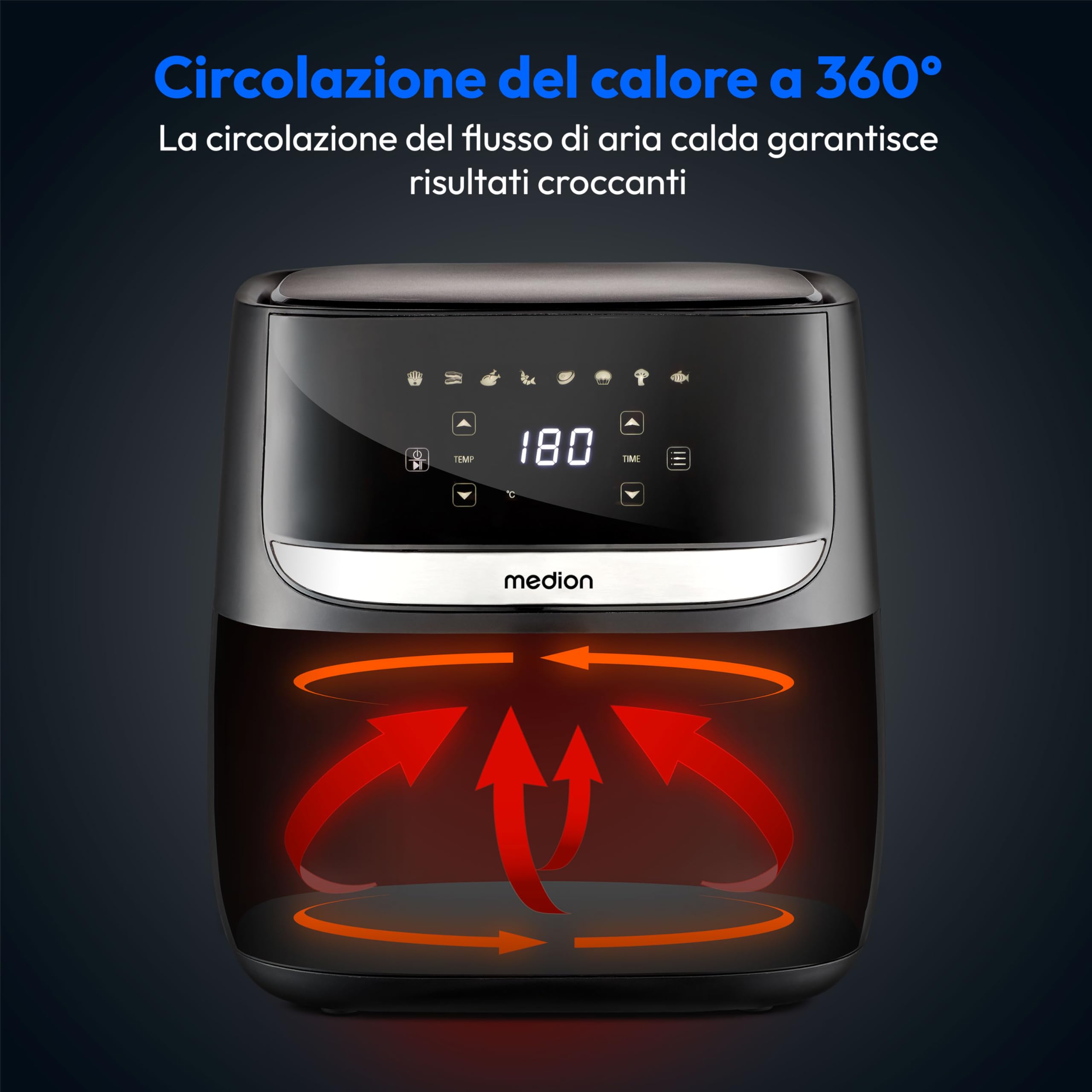 Medion E50 XL MD10532 friggitrice ad aria 5,7L