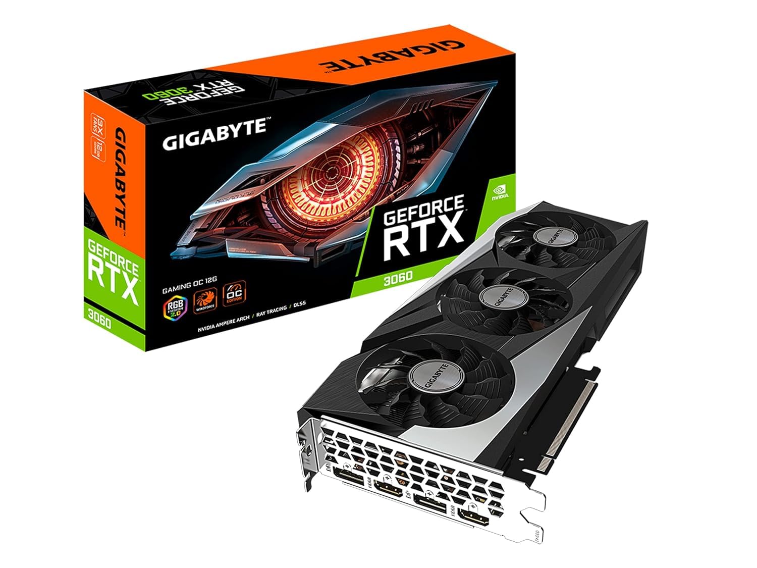 GIGABYTE RTX 3060 Gaming OC 12G REV2.0 scheda video Classic