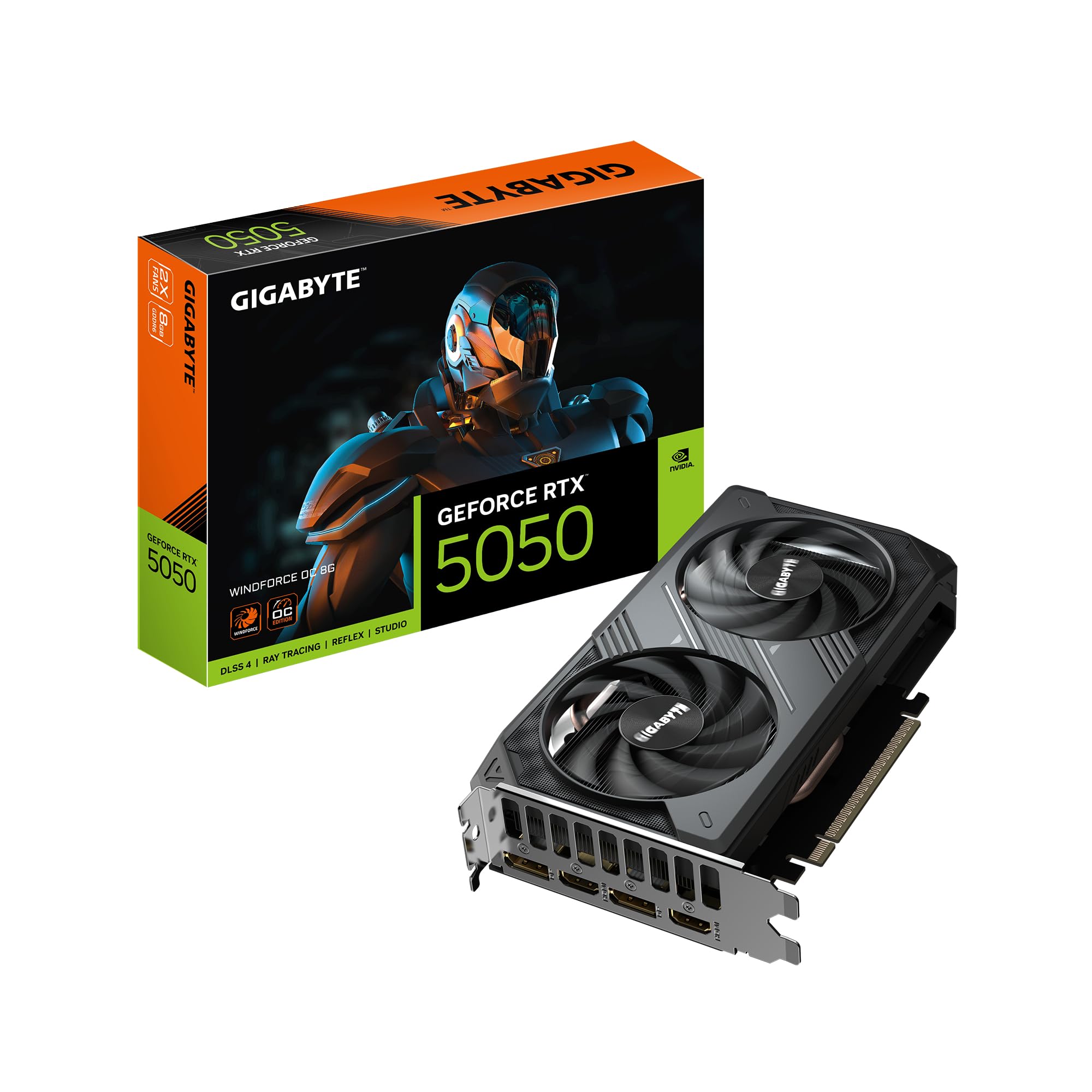 Gigabyte GeForce RTX 5050 WINDFORCE OC 8G scheda video 8GB GDDR6