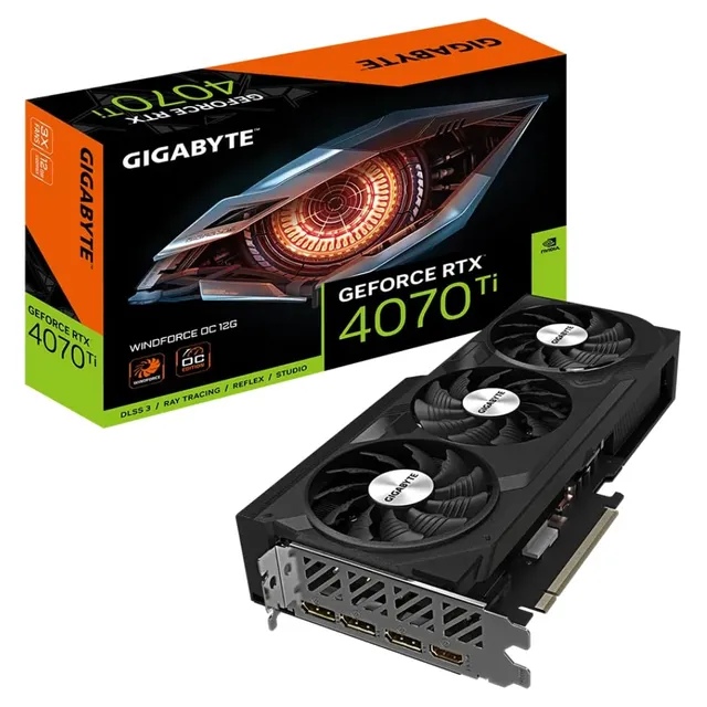 GIGABYTE RTX 4070 Ti WINDFORCE OC 12GB scheda video GDDR6X
