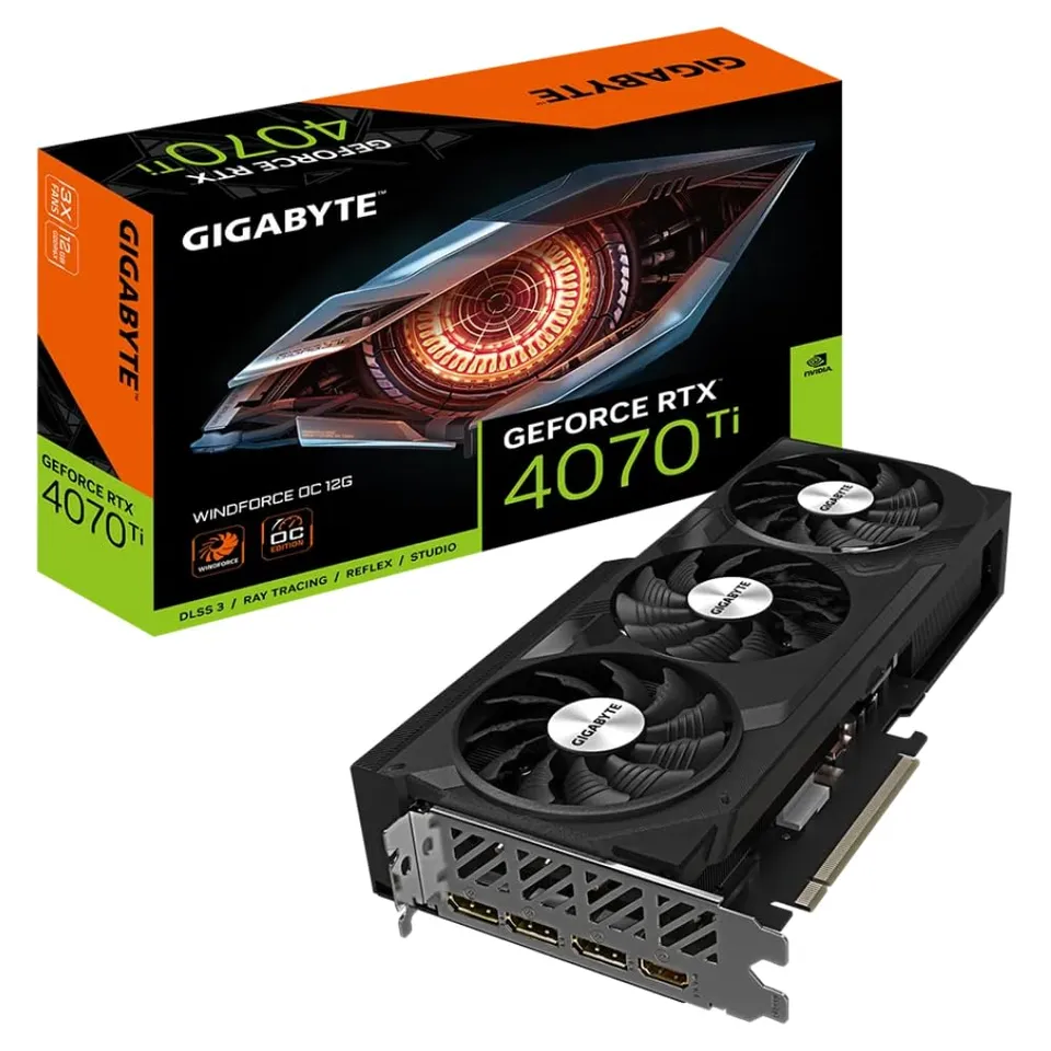 GIGABYTE RTX 4070 Ti WINDFORCE OC 12GB scheda video GDDR6X