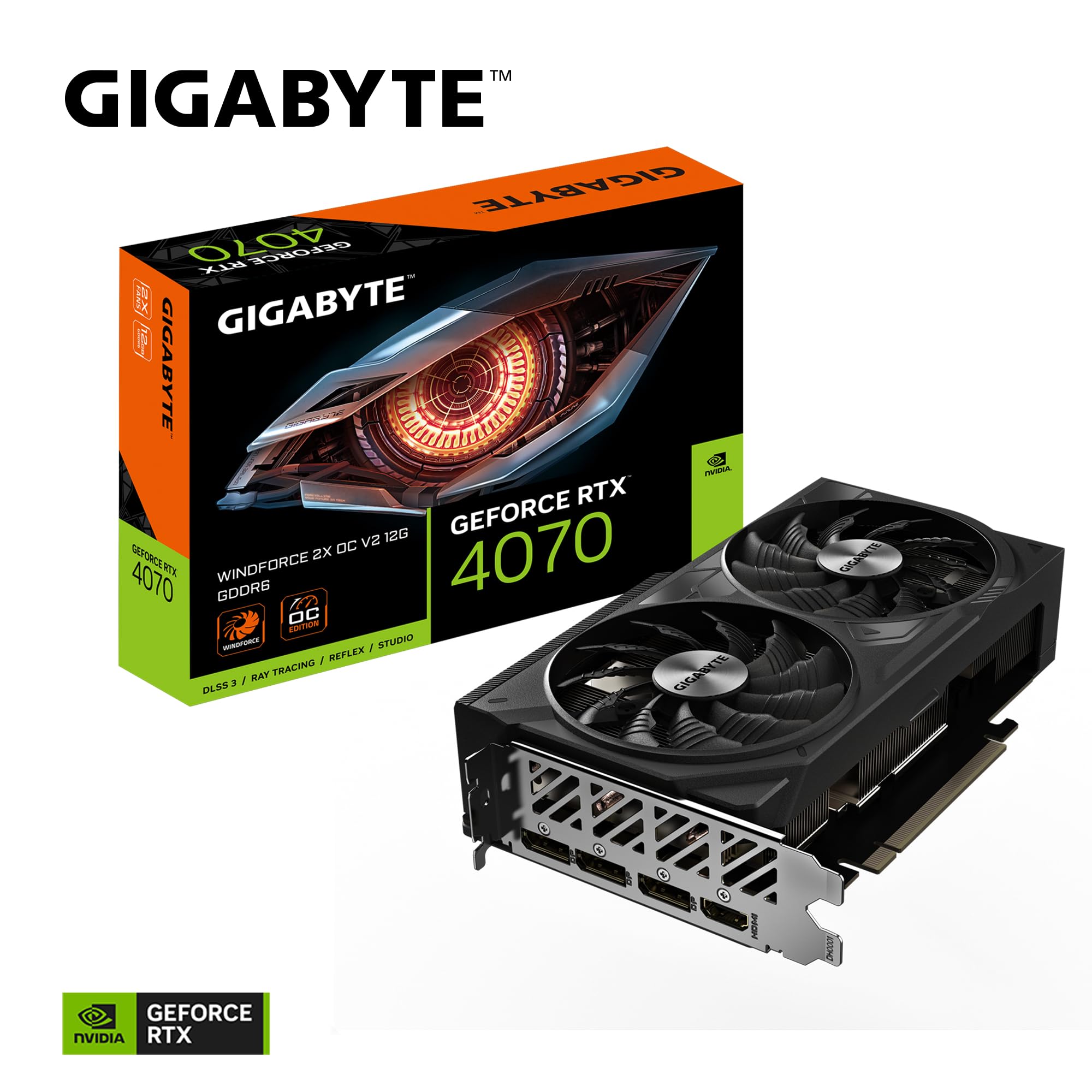 GIGABYTE RTX 4070 Windforce 2X OC V2 scheda video 12GB